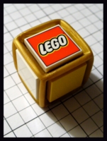 Dice : Dice - 6D - Lego Changable Face Gold Promotional - Ebay Aug 2012
